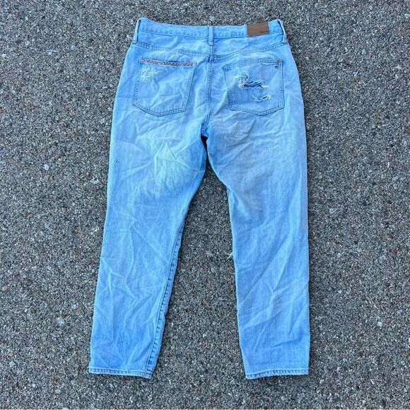 Madewell Perfect Summer Jean Thrashed Holes Size 31 - Picture 2 of 10